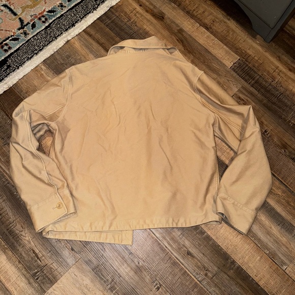 Uniqlo Tan Button Up Lightweight Boxy Jacket Size XS - Picture 7 of 7